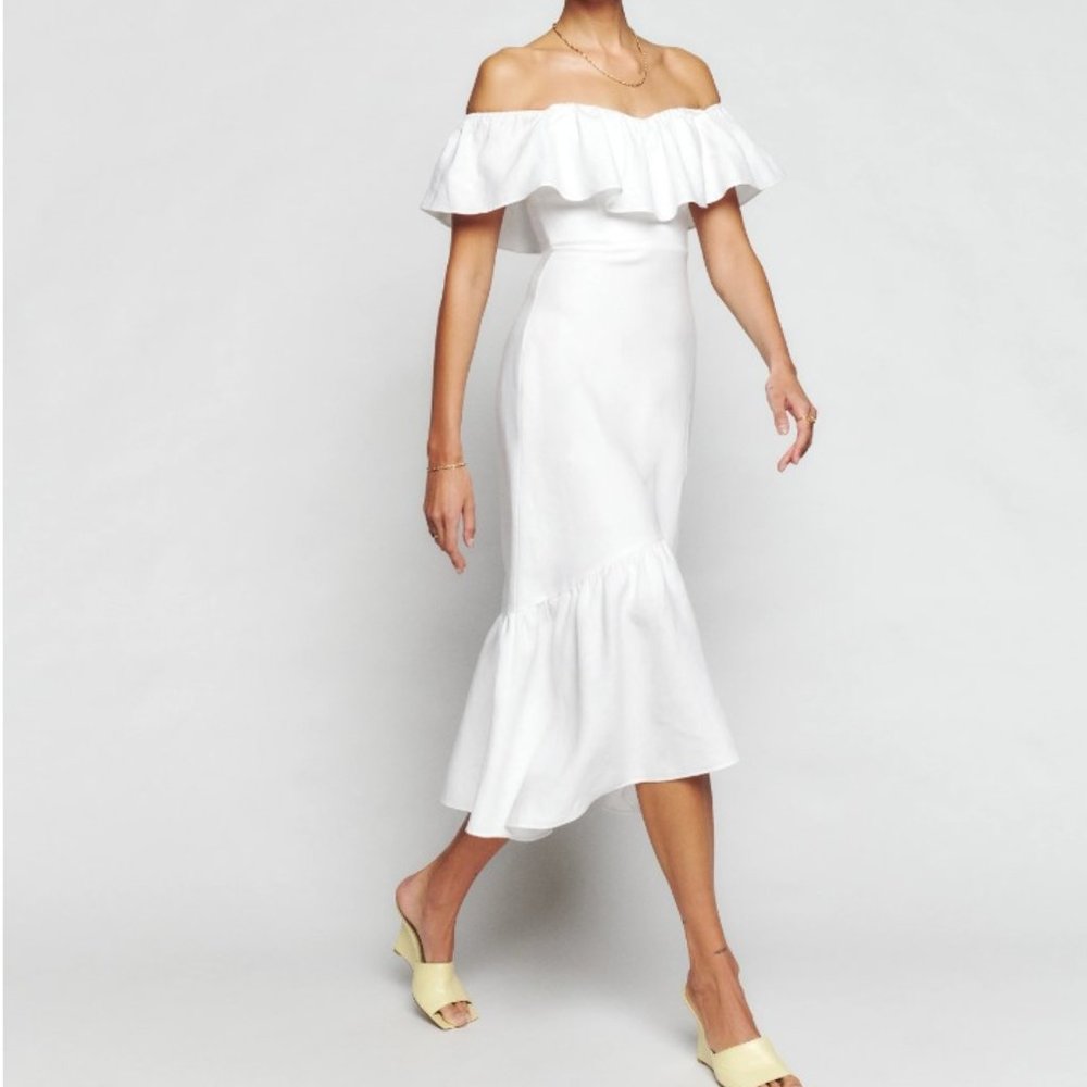 Reformation Baela Linen Dress